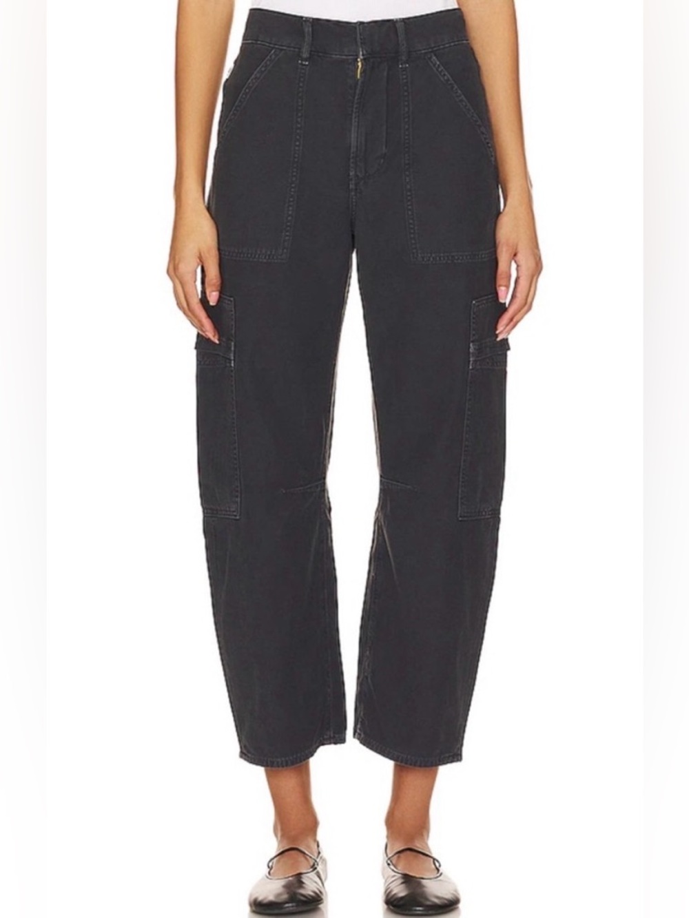 Citizens of Humanity Marcelle Easy Cargo Pants Washed Black 25